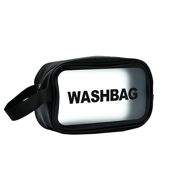 medium black wash bag
