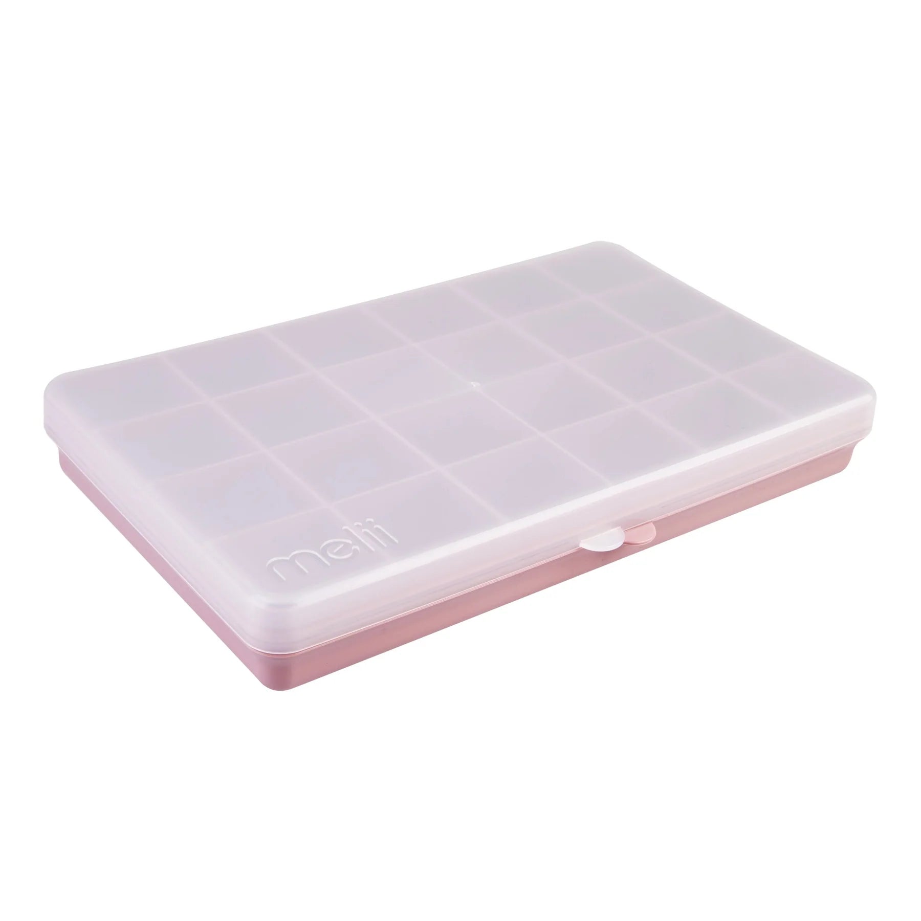 Melii Luxe Snackle Box XL - Large Premium Snack Storage Container with Lid, Pink Aesthetic Organizer for Parties, Picnics & Office Snacks - BPA-Free Plastic Food Box