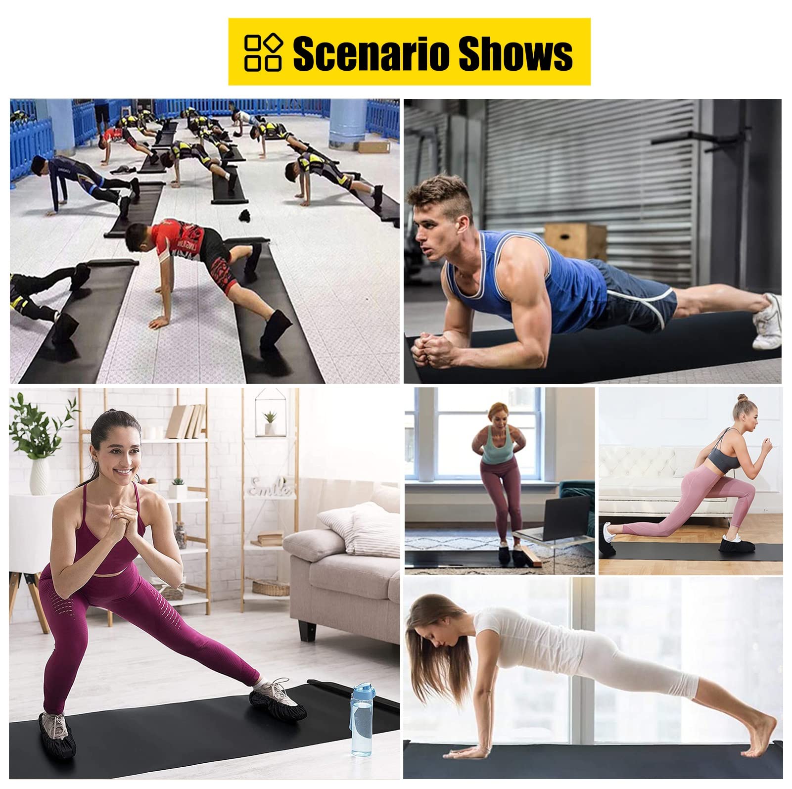 Premium Slide Board for Home Workouts - Cross Training Equipment, Fitness & Yoga Mat for Legs, Glutes & Core Strengthening (91