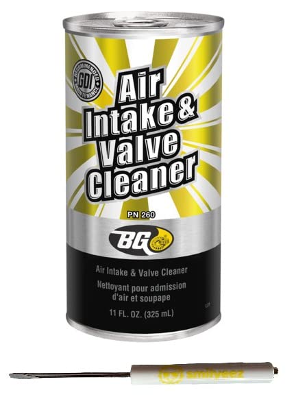 Smilyeez BG GDI Air Intake & Valve Cleaner PN 260 with Pocket Screwdriver - Professional Fuel System Cleaner for GDI Engines, Improves Performance & MPG - Perfect for Car Maintenance, DIY Auto Repair & Engine Tune-Ups