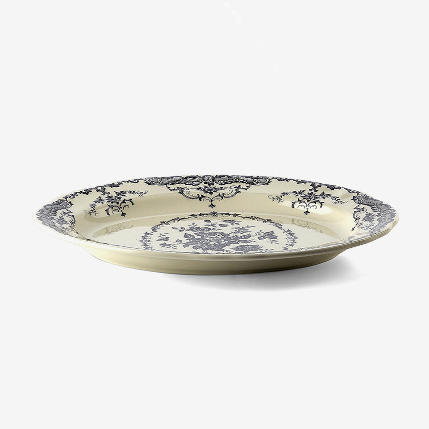Bitossi Home Rose Oval Platter - Elegant Ceramic Serving Tray for Dining, Entertaining & Home Decor | Perfect for Appetizers, Cheese Boards & Table Centerpieces