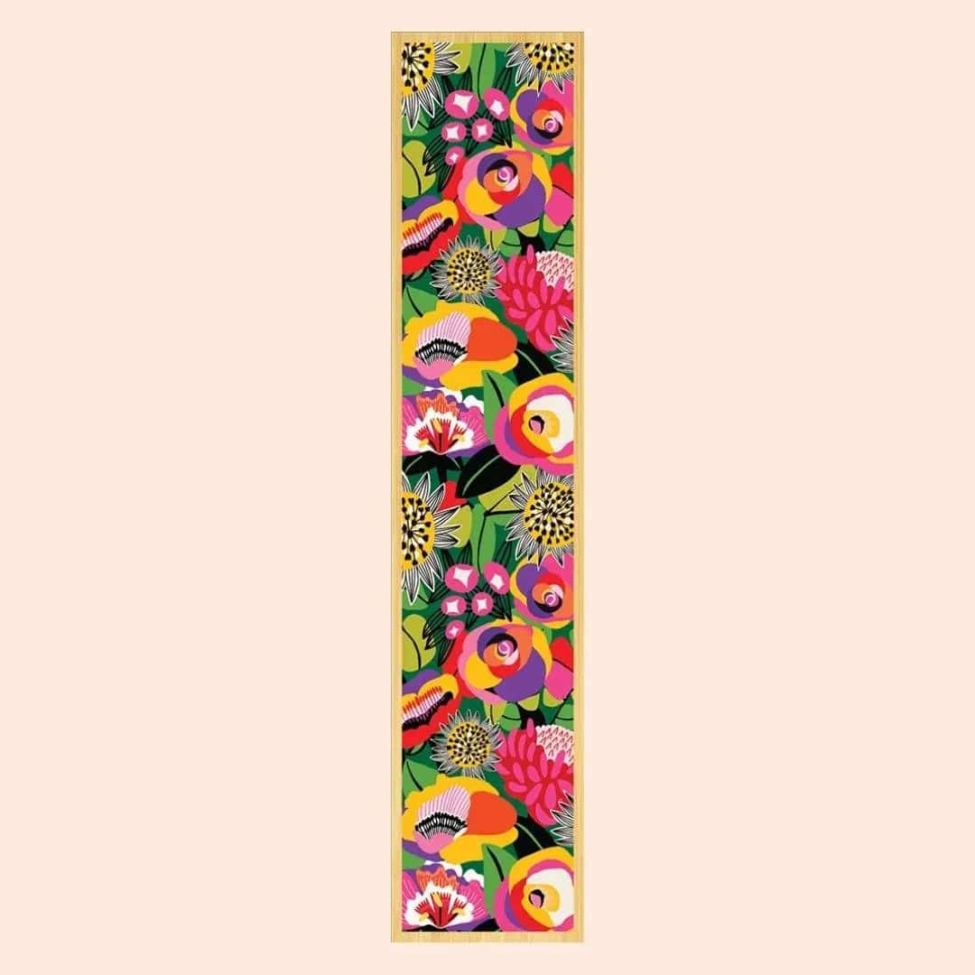 Flower Power Australian Wooden Bookmark - Handcrafted Eucalyptus Wood Bookmark with Floral Design - Perfect for Book Lovers, Gifts & Reading Accessories