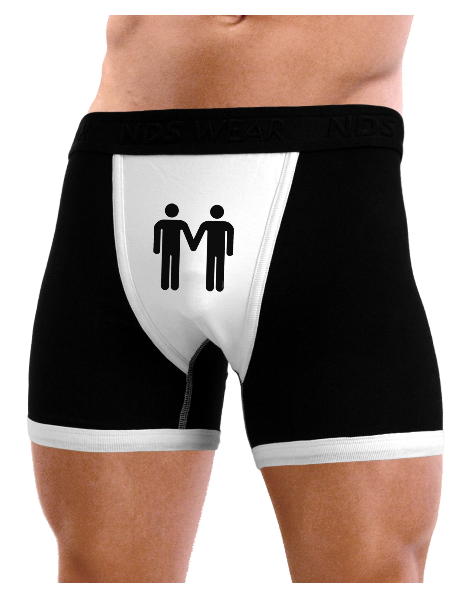 Gay Pride Rainbow Flag Symbol Men's Boxer Brief Underwear - Comfortable & Supportive for Everyday Wear & LGBTQ+ Events