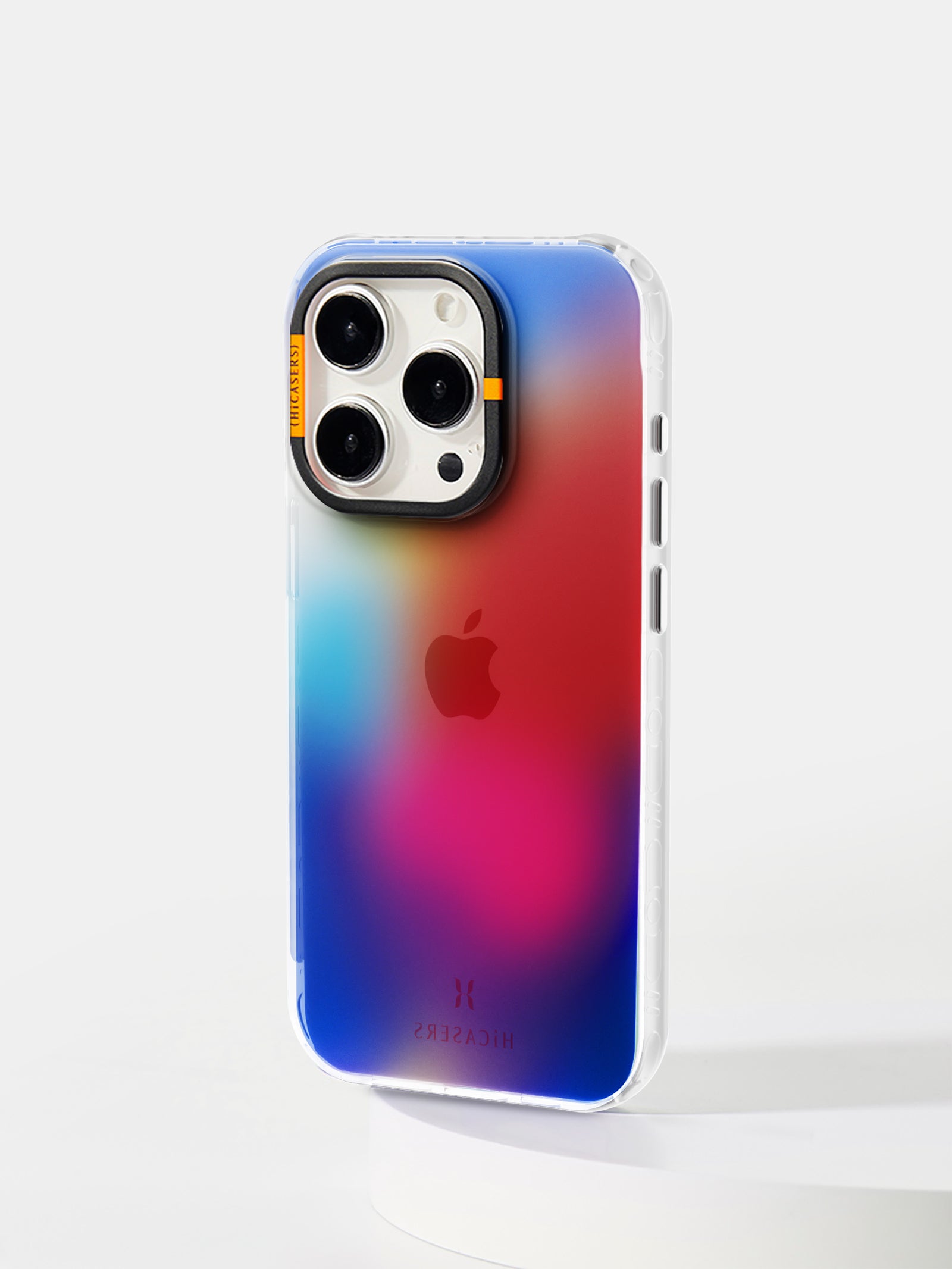 Gradient Light Dot Iridescent Phone Case - Red | Shatterproof Protective Cover for iPhone & Samsung | Perfect for Parties, Night Out & Everyday Use
