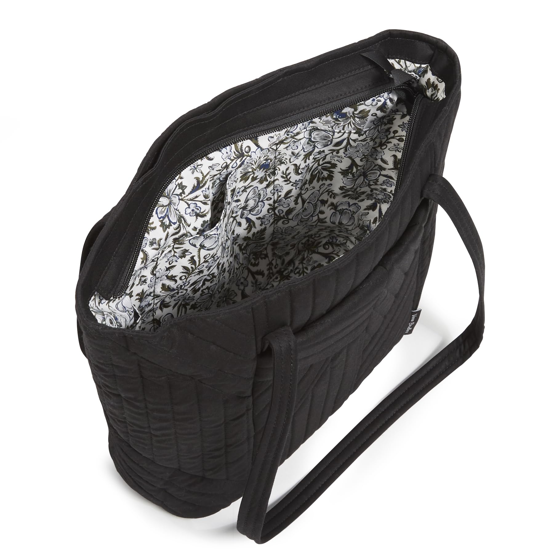 Vera Bradley Women's Cotton Small Vera Tote Bag - Stylish & Lightweight Shoulder Bag for Work, Travel & Everyday Use