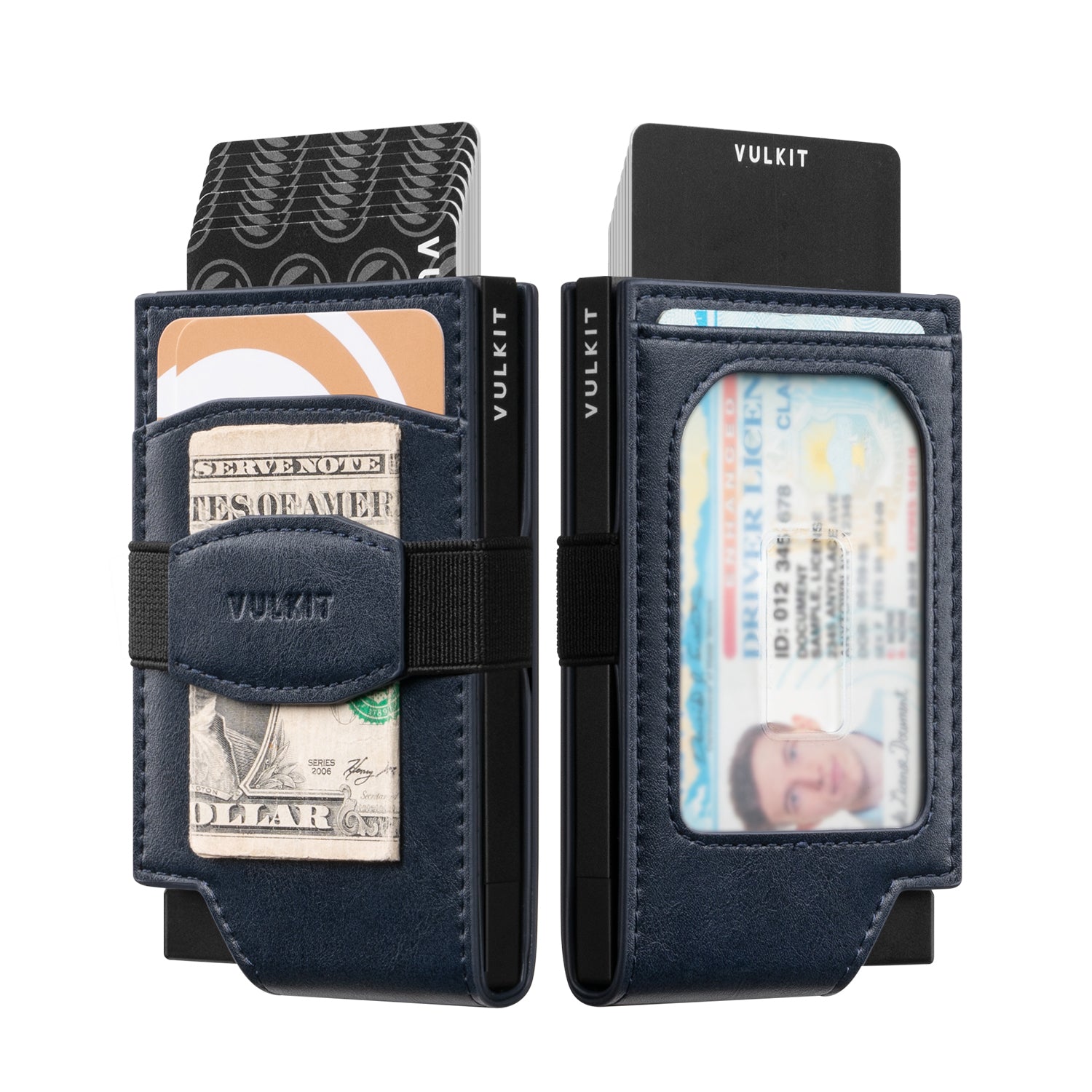 VC412 Leather Pop Up Card Wallet with Money Strap - Front Pocket & ID Window for Cash & Cards | Perfect for Travel, Business & Everyday Use (415.46kr)
