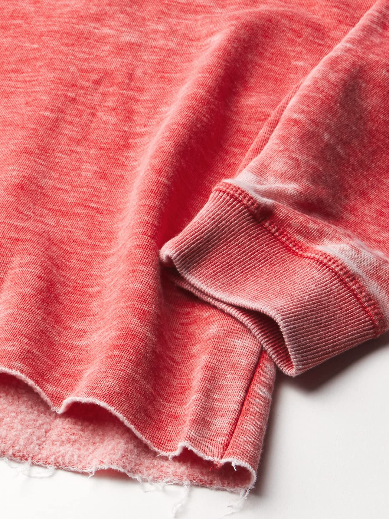 Chicka-D Women's Burnout Cropped Hoodie - Soft Oversized Pullover Sweatshirt for Casual Wear, Lounge & Street Style Fashion