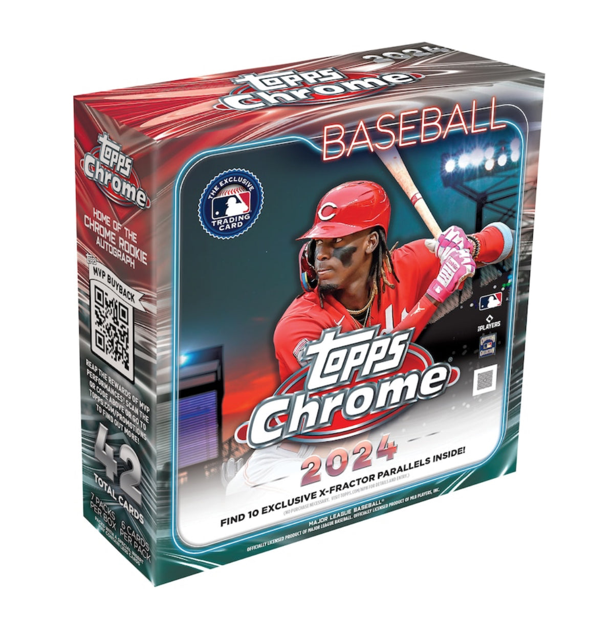 2024 Topps Chrome Baseball Mega Box - Exclusive Trading Cards for Collectors & Fans | Perfect for Sports Memorabilia, Gifts & Game Day Excitement