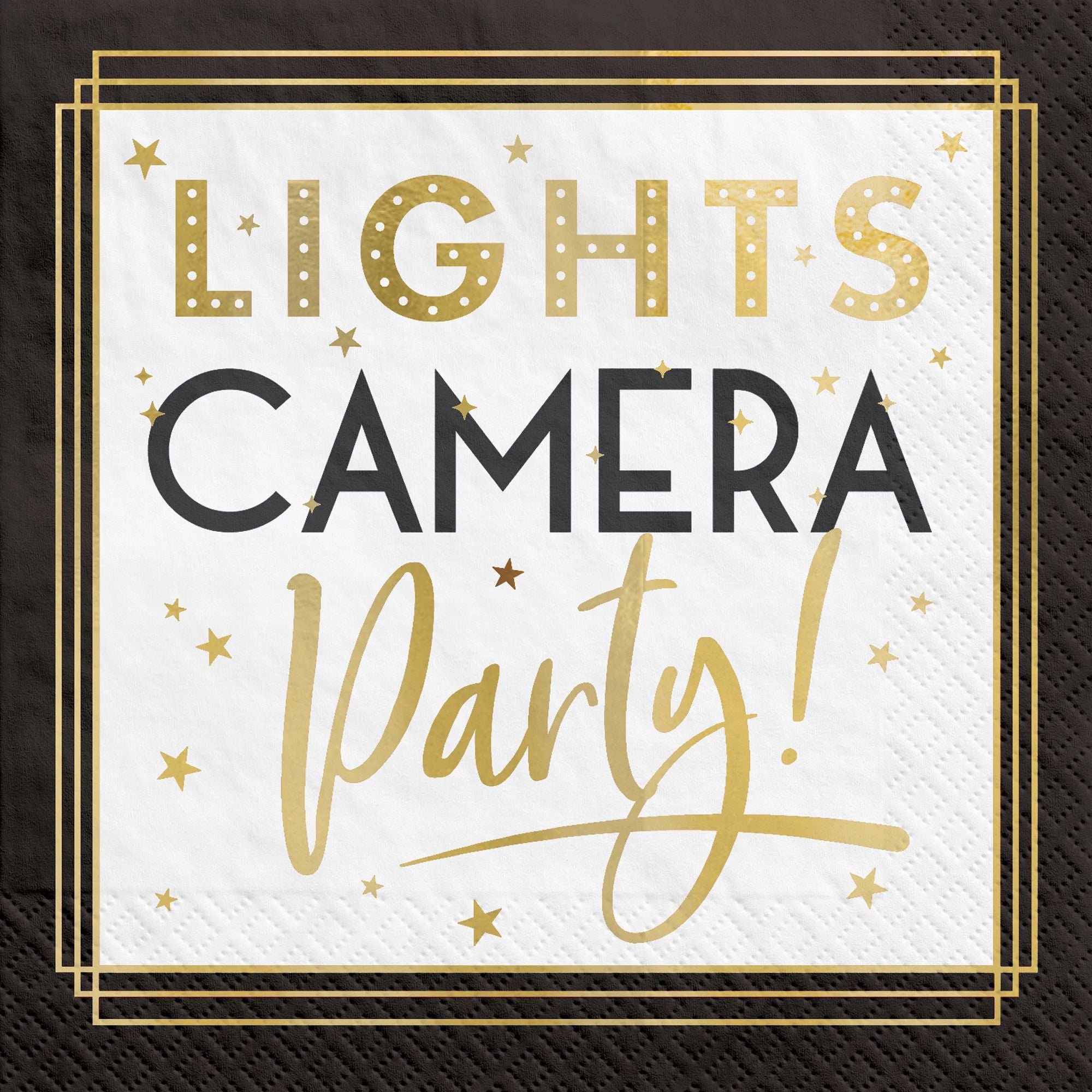 Premium 40-Count Beverage Napkins for Awards Night - Elegant Cocktail & Party Napkins for Weddings, Celebrations & Special Events