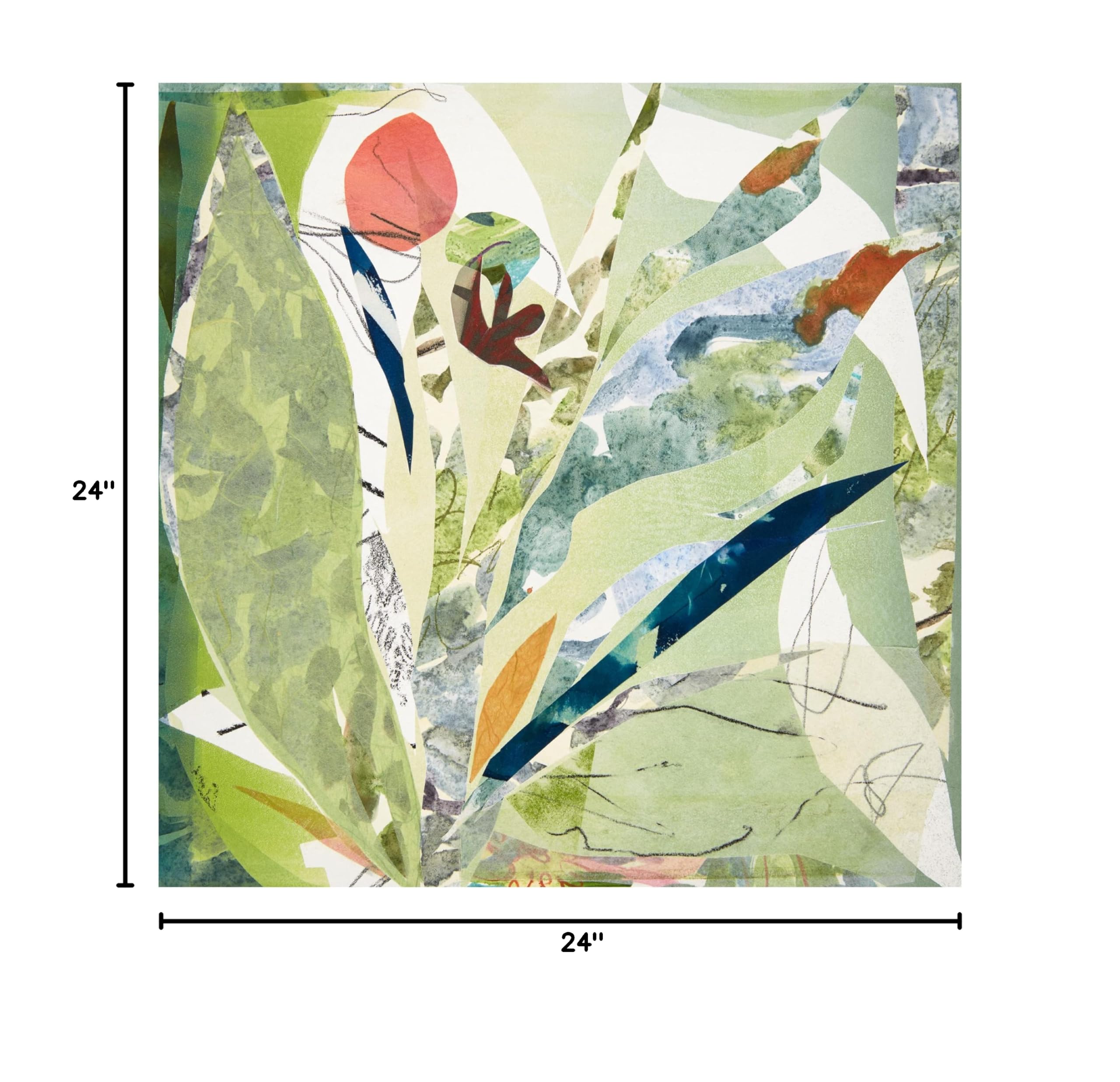 Trademark Fine Art 'Ilhabela' Canvas Wall Art Print by Cynthia MacCollum - Tropical Beach Landscape Painting for Living Room, Bedroom & Office Decor