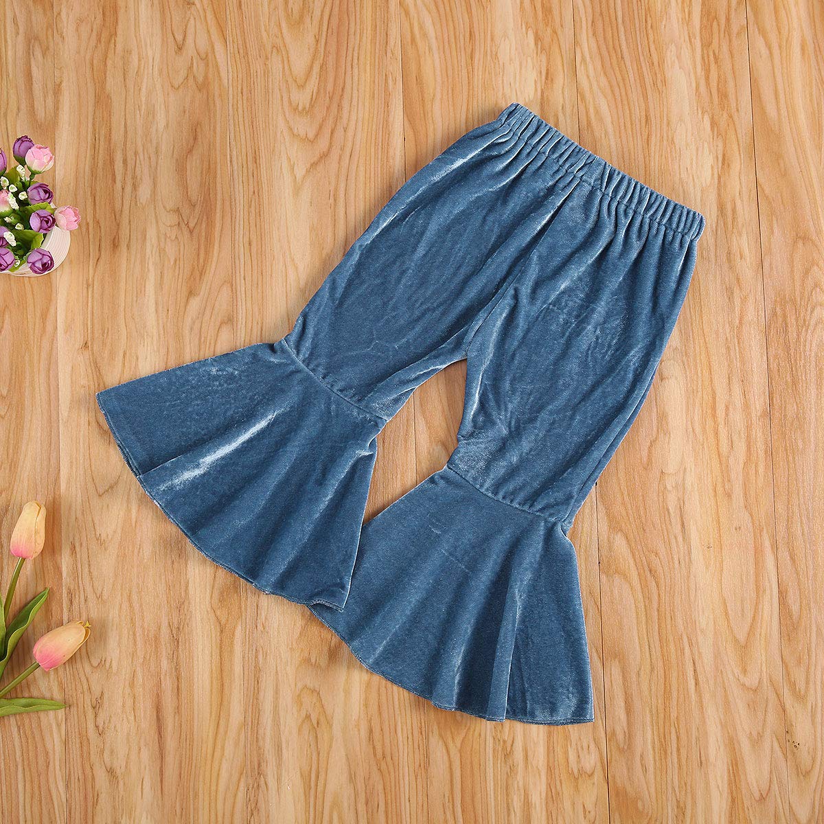 Toddler Bell Bottom Pants for Baby Girls - Soft Ruffle Leggings & Flare Trousers | Cute Playtime & Party Outfits