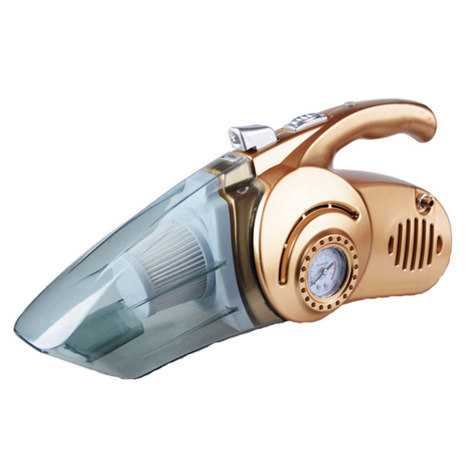Delarsy Portable Handheld Car Vacuum Cleaner and Air Inflator - 120W Powerful Suction, Cordless Mini Vacuum for Car, Home, RV - Compact Design with LED Light for Easy Cleaning in Tight Spaces