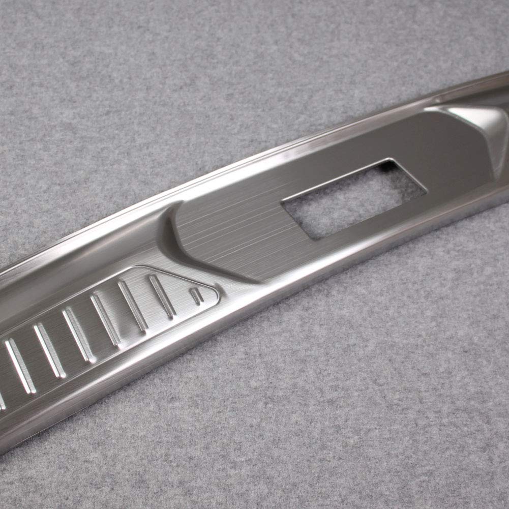 Ford Explorer 2020-2025 Rear Bumper Sill Plate Guard - Stainless Steel Interior Trim Protector (Silver) | Durable Scratch Protection for SUV Cargo Area & Pet Safety