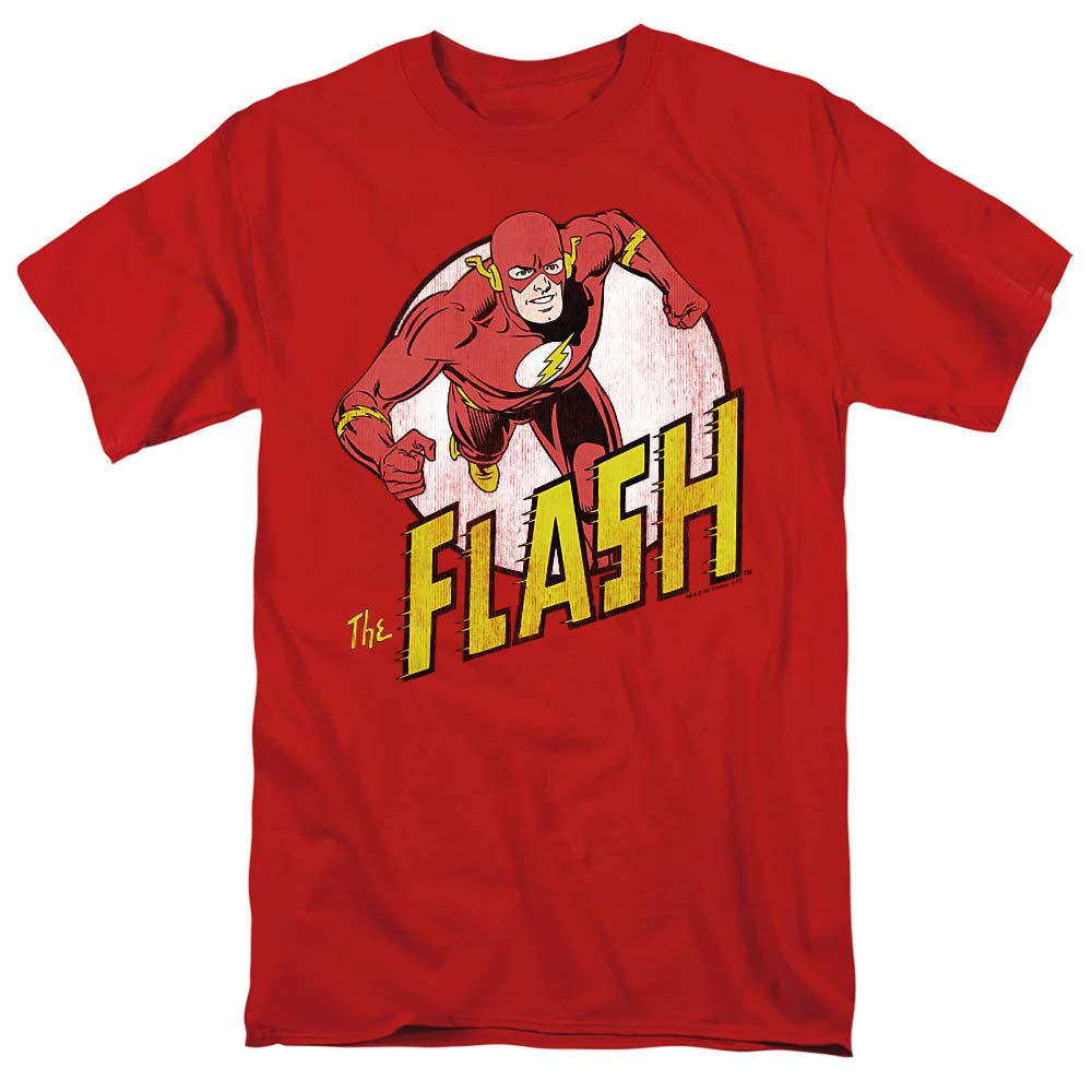 Popfunk Classic The Flash Fastest Man Alive T-Shirt - Superhero Graphic Tee for Men & Women - Perfect for Cosplay, Comic Con & DC Fans