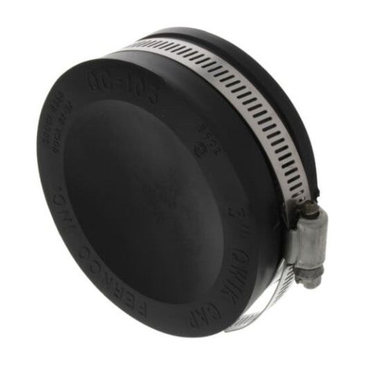 Fernco QC 103 3-Inch Quik Cap - PVC Pipe Fitting for Drain, Sewer & Plumbing - Perfect for DIY Home Repairs & Construction Projects