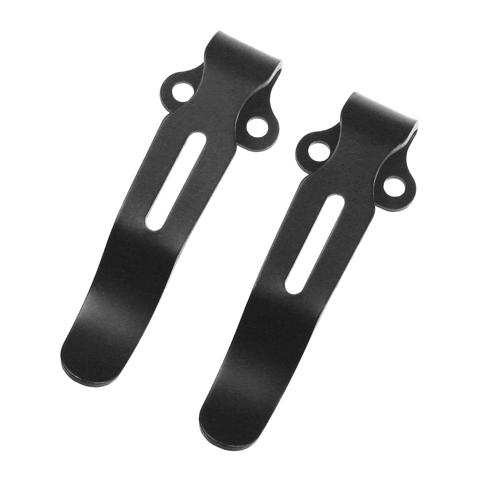 6-Piece Deep Carry Pocket Clips Set - Black & Stone Wash Titanium Clips with Screws for Benchmade 535 Knife | EDC Gear Upgrade | Perfect for Everyday Carry, Tactical Use & Outdoor Activities