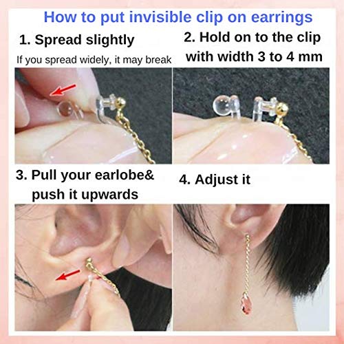 Miyabi Grace Clip-On Earrings for Women - Black & White Cat Dangle Non-Pierced Earrings with Cherry Blossom Flower Leaf Design | Comfortable Invisible Ear Clips for Work, Party & Everyday Wear