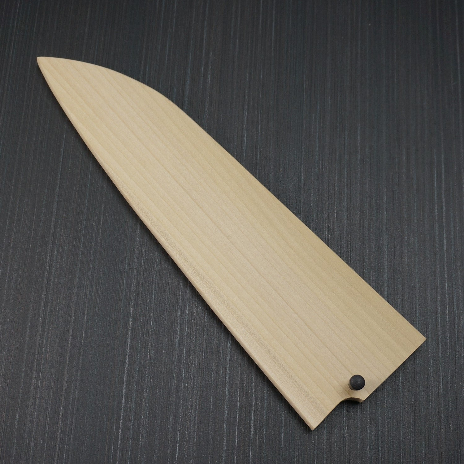 Premium SAYA Ebony Wood Sheath for 180mm Japanese Santoku Knife - Protective Blade Cover for Kitchen, Camping & Outdoor Cooking