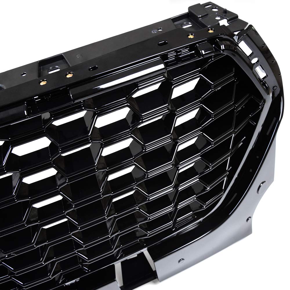 Honeycomb Front Bumper Grille for Ford Escape 2017-2018 | Glossy Black Mesh Style Grille Guard | Exterior Protection & Style Upgrade | Perfect for Off-Roading & Urban Driving