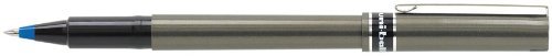 Uni-Ball Deluxe Rollerball Pen 0.5mm Fine Point - Smooth Blue Ink with Comfortable Gray Barrel - 2 Pack (60027) - Perfect for Office, School, Journaling & Everyday Writing