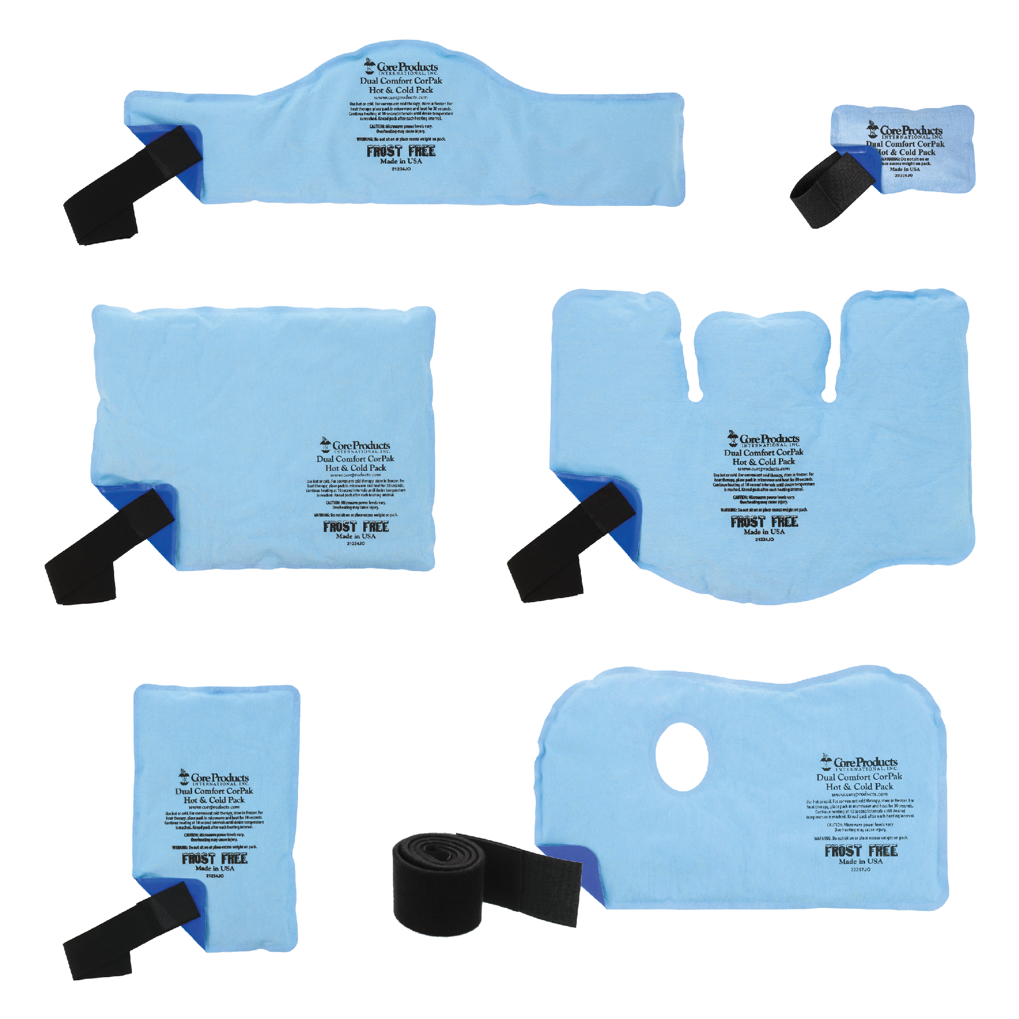 Dual Comfort CorPak Hot & Cold Therapy Pack - Reusable Gel Ice Pack for Pain Relief, Swelling, Injuries & Recovery - Perfect for Back, Knee, Shoulder & Muscle Pain Relief at Home or Sports