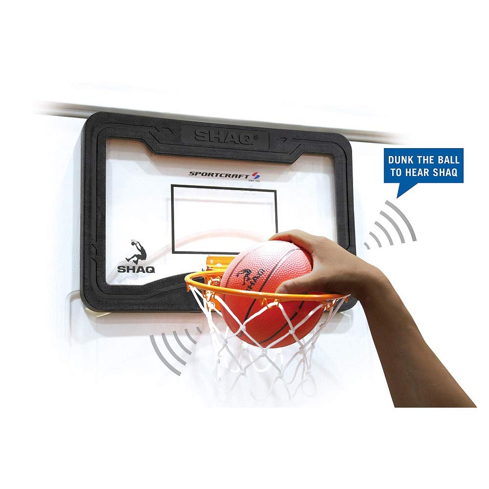 Sportcraft Over The Door Basketball Hoop with Scoreboard Sound Effects - Perfect for Indoor Basketball Games & Kids Playroom Activities