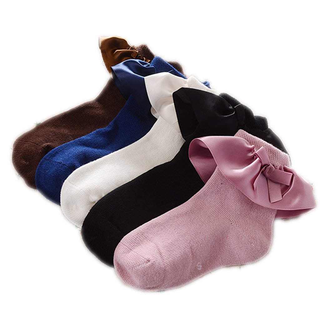 Colorful Baby Socks for Girls - Soft Toddler Princess Ruffled Ankle Socks (6-Pack) | Perfect for Everyday Wear, Playdates & Special Occasions