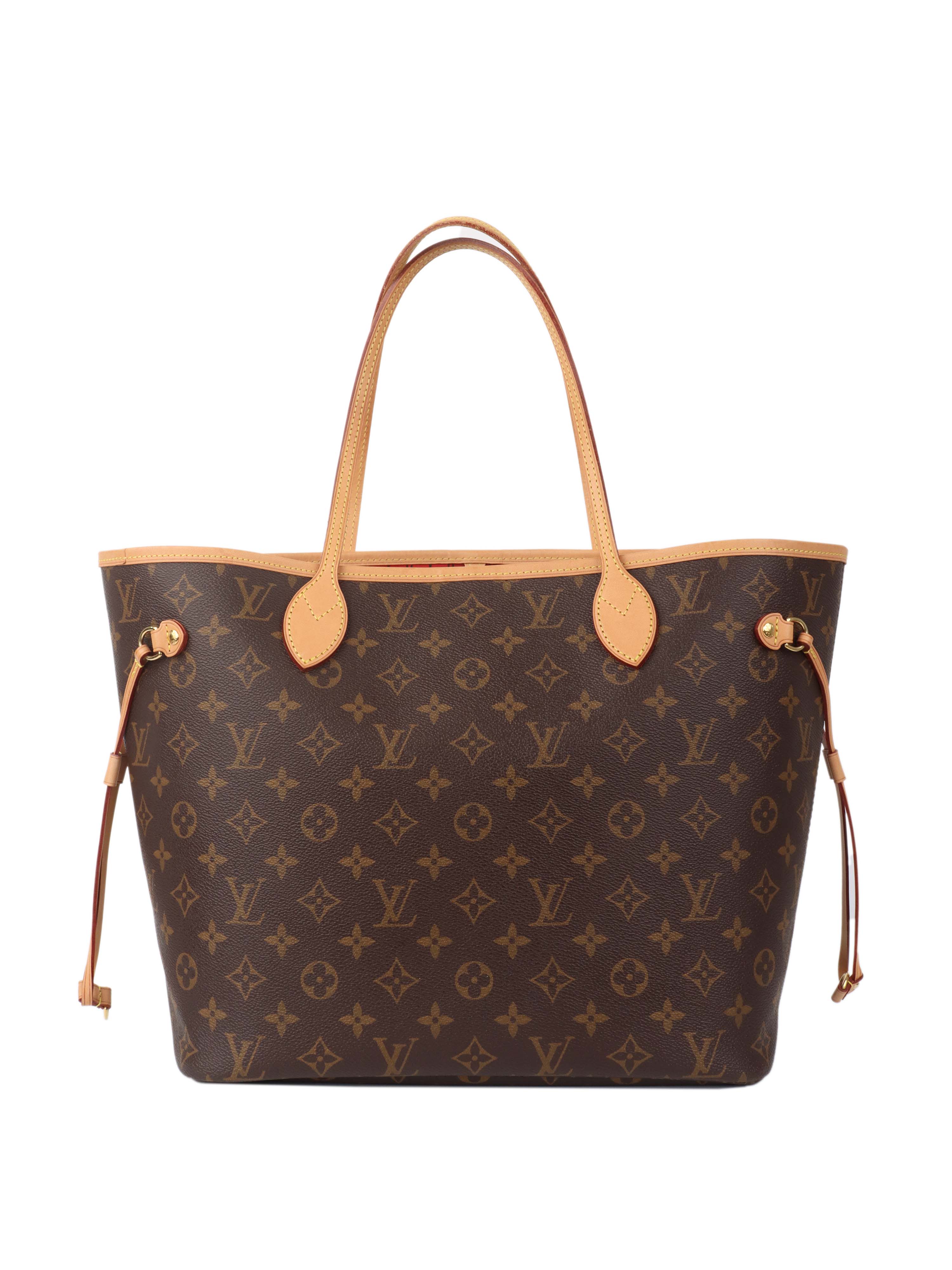 Authentic Louis Vuitton Monogram Neverfull MM Tote Bag - Luxury Designer Handbag for Women, Perfect for Work, Travel & Everyday Use