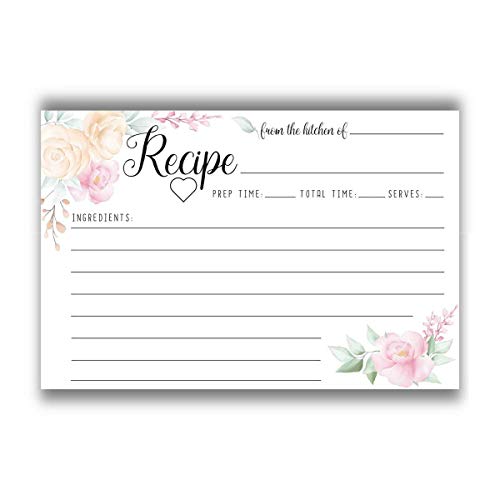 Bridal Shower Recipe Cards
