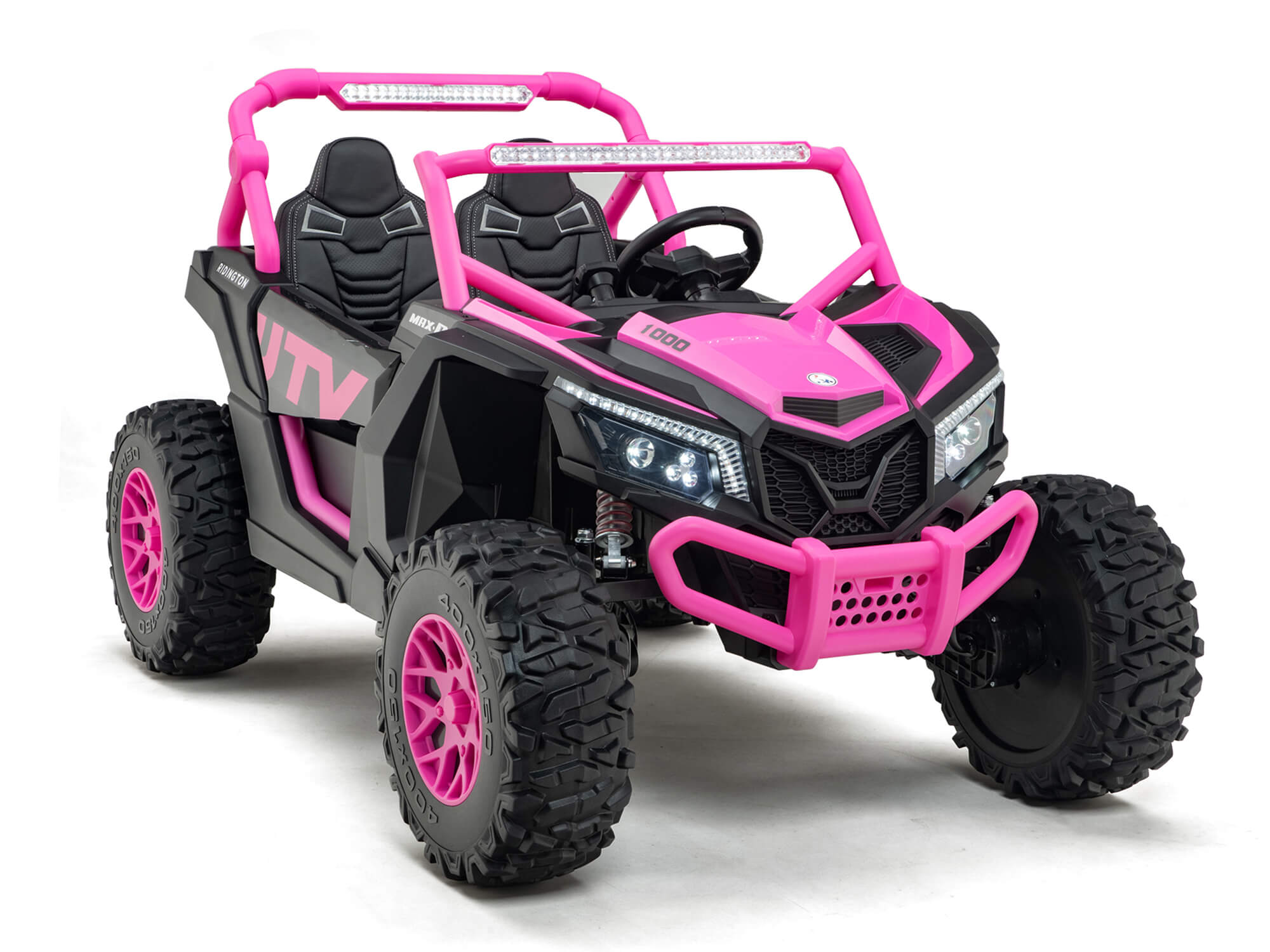24V Ridington MAX R All-Terrain Ride-On Buggy with Remote Control - Pink | Kids Electric Car for Outdoor Adventure, Backyard Play & Off-Road Fun