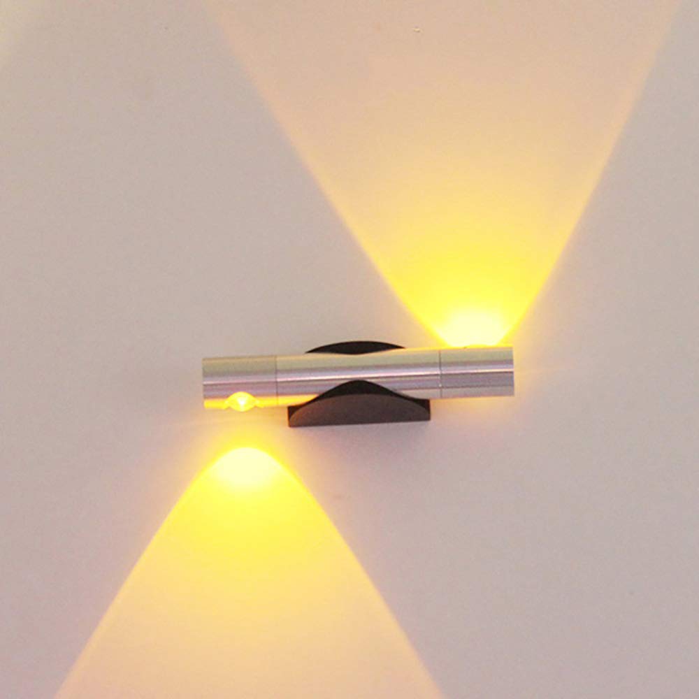 Modern LED Wall Lights 6W, White Up Down Sconce Waterproof Aluminum Wall Lamp - Warm White Spot Light for Living Room, Bedroom, Hallway & Bathroom | Energy Efficient Night Lighting for Home Decor & Ambiance