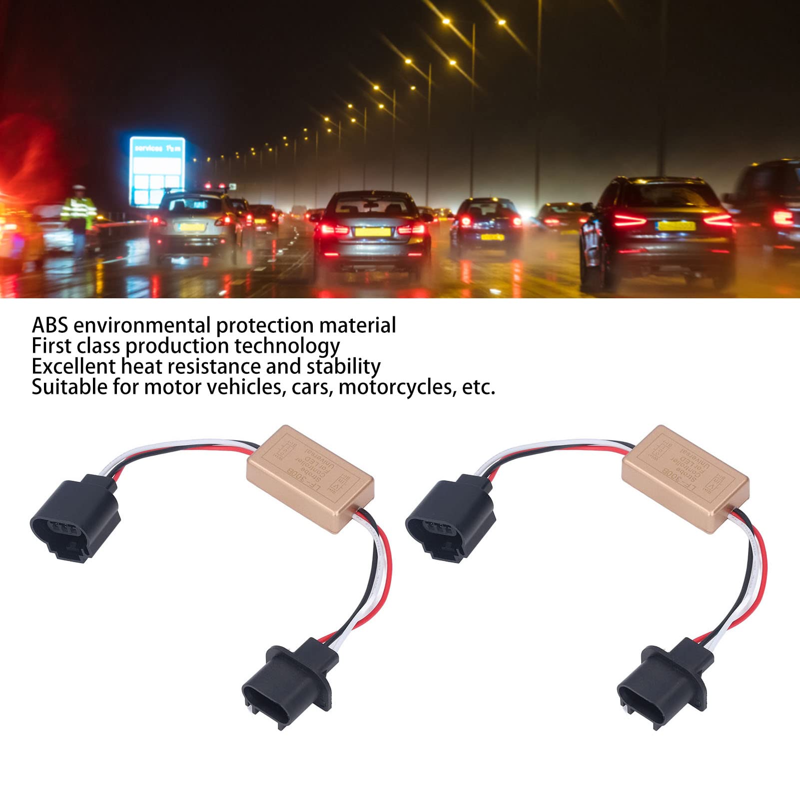Qinlorgo 930V LED Strobe Flash Controller - 12V/24V Universal Flasher Module for Cars, Motorcycles, Trucks & Boats - Perfect for Emergency Lights, Warning Signals & Vehicle Customization