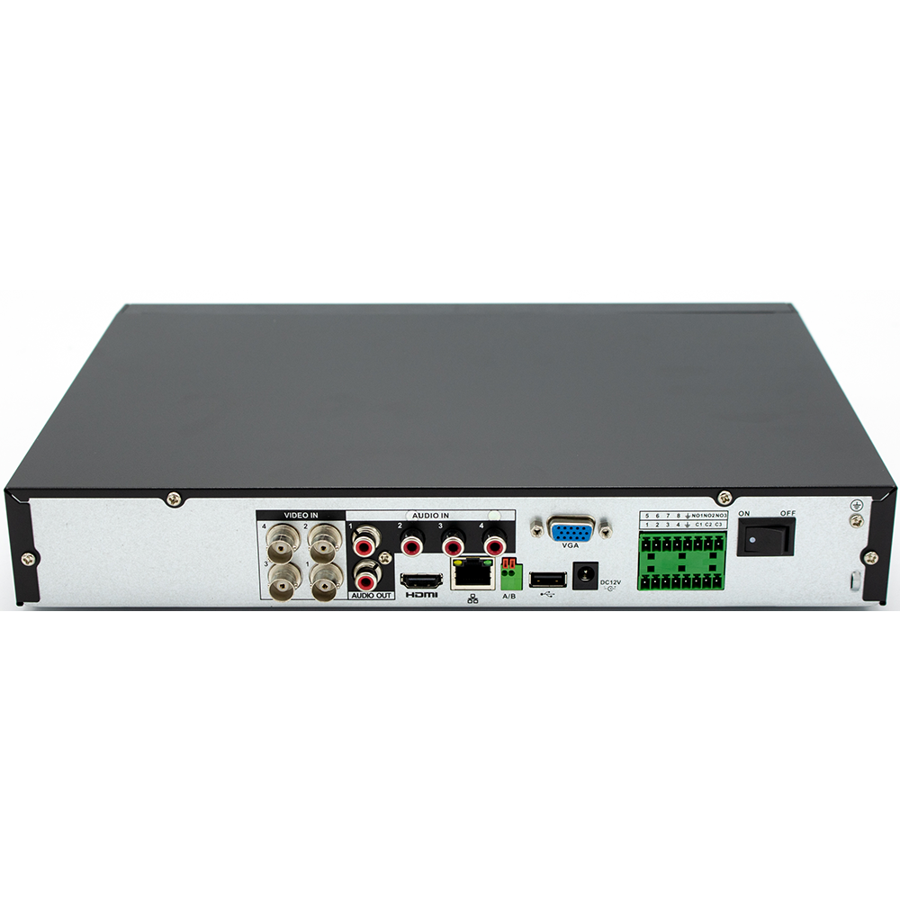 Dahua Technology X51B1E4 1080p H.265 4CH Mini 1U Penta-brid Security DVR with 4TB HDD – Ideal for Home & Small Business Surveillance Systems