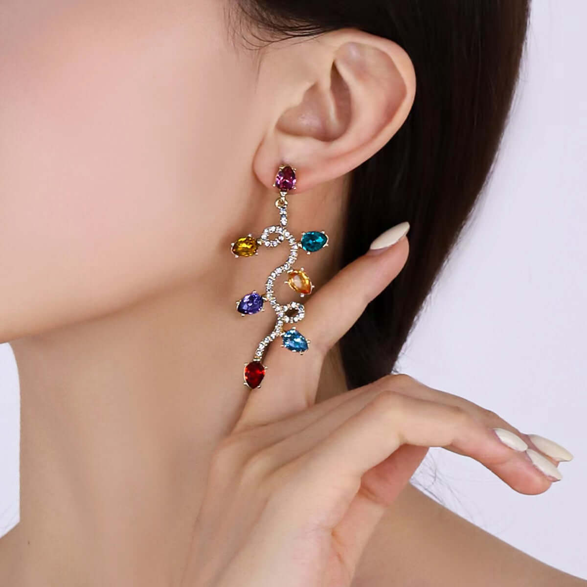 Festive Christmas Light Bulb Drop Earrings - Colorful Holiday Dangle Earrings for Women | Perfect for Christmas Parties, Gift Exchange & Festive Celebrations (D1240)