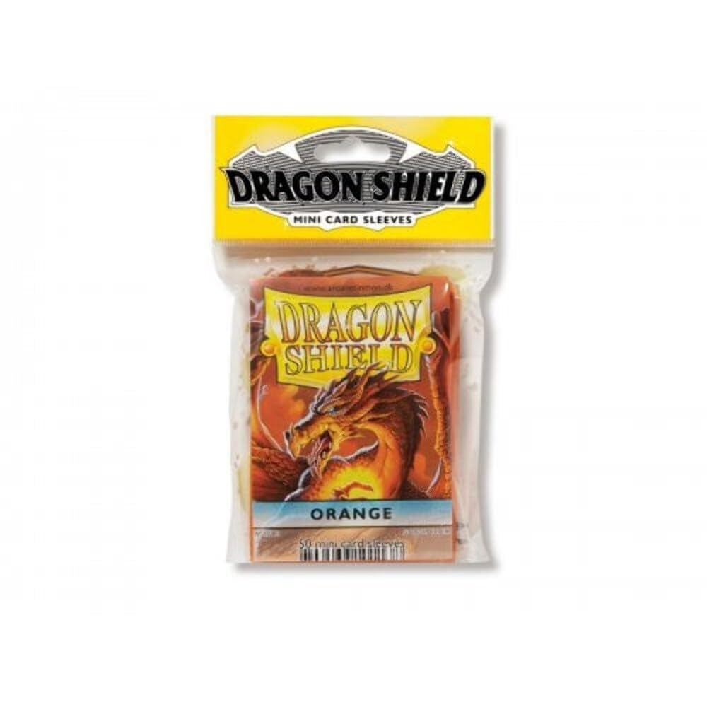 Arcane Tinmen Mini Dragon Shield Card Sleeves (10-Pack) - Orange AT-10113-R | Premium Protection for MTG, Yu-Gi-Oh!, Pokemon & Collectible Card Games