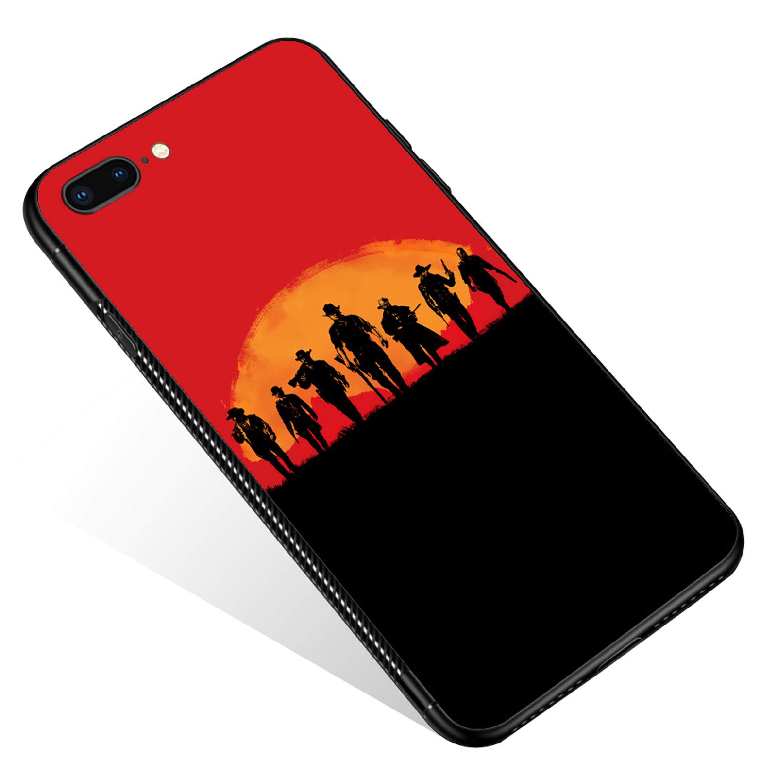 Goodsprout iPhone 8 Case with Tempered Glass - Compatible with iPhone 7/8/SE 2020 - Cowboy Hat Design Shockproof Anti-Scratch Cover for Men, Women, Girls & Boys - Perfect for Outdoor Adventures, Travel & Daily Use