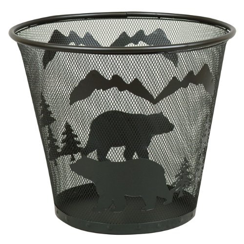 LL Home Metal Wire Bear Waste Basket - Stylish & Durable Trash Can for Office, Kitchen, Bathroom, Bedroom - Perfect for Home Decor & Waste Management