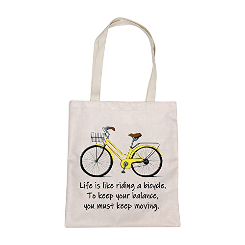 Life Bicycle Tote Bag