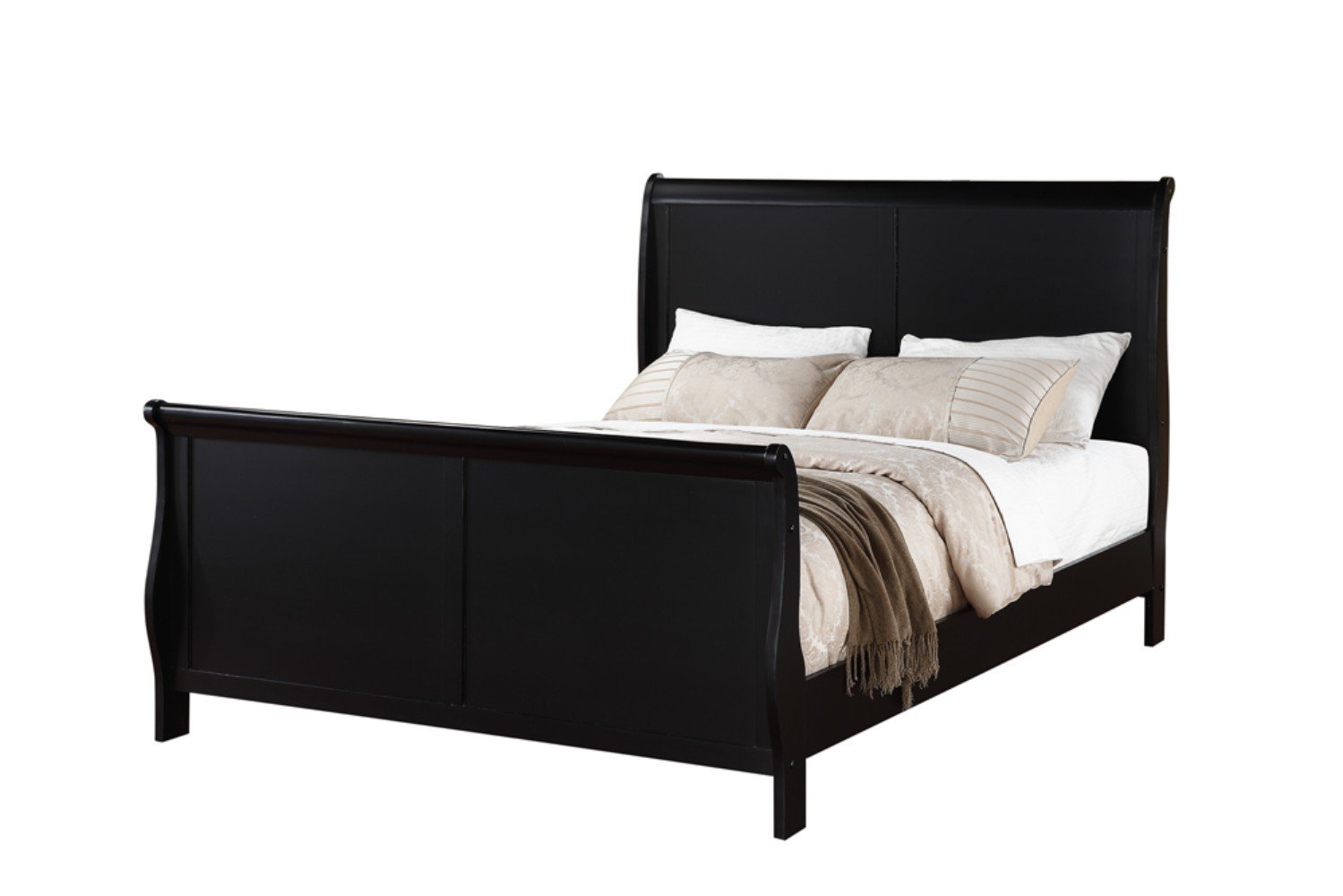 Benjara Elegant Twin Size Bed Frame - Black Wooden Platform Bed for Small Spaces | Perfect for Guest Rooms, Kids' Bedrooms & Studio Apartments