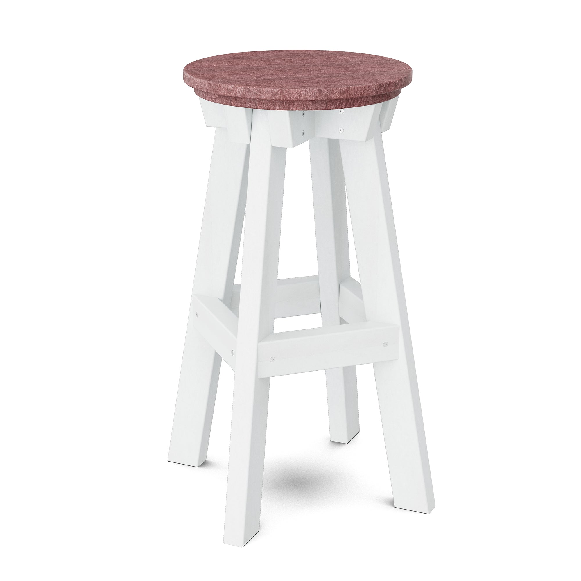 Vintage Heritage Bar Stool - Solid Wood Counter Height Stool with Backrest - Perfect for Kitchen Island, Home Bar & Breakfast Nook