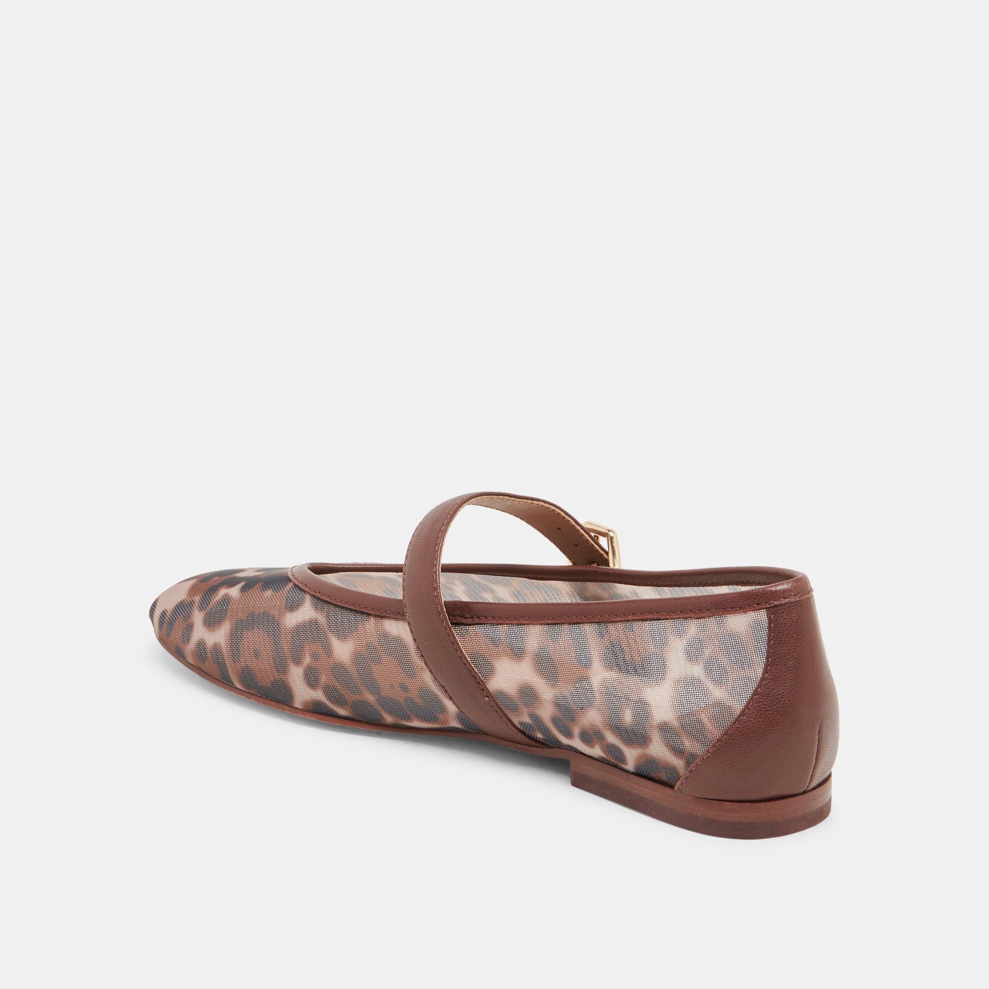 Roslyn Leopard Print Mesh Ballet Flats - Comfortable Women's Slip-On Shoes for Casual Wear, Office & Dance