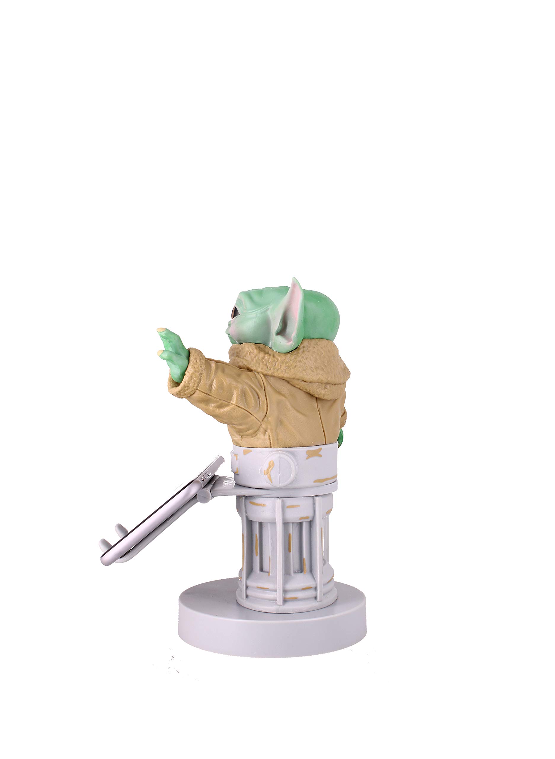 The Mandalorian The Child Star Wars Licensed Phone & Gaming Controller Holder - Cable Guys Official Device Stand with Green Figure for Mobile Gaming & Desk Organization