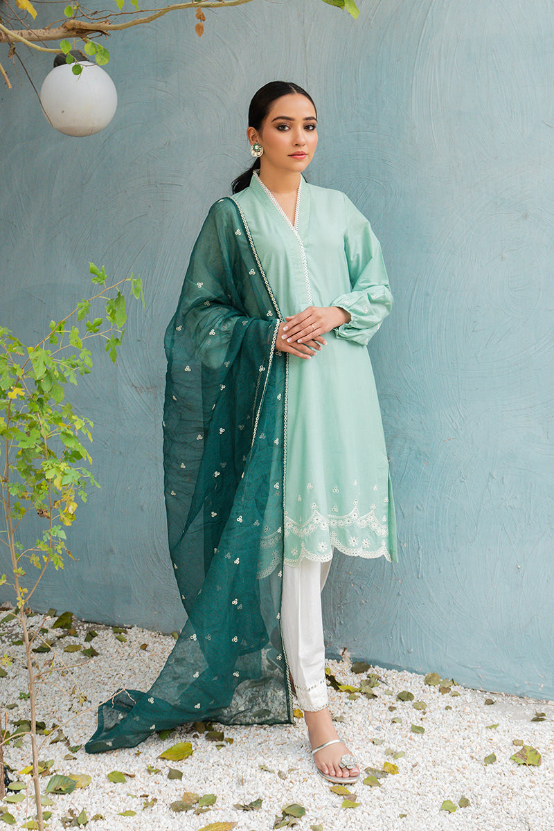 Beryl Turf 2-Piece Set (Shirt & Dupatta) – Elegant Traditional Outfit for Women, Weddings, Festivals & Special Occasions