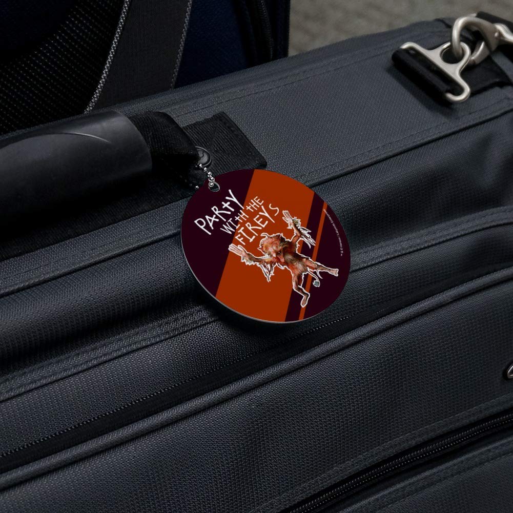 The Fireys Labyrinth Round Luggage ID Tag - Unique Suitcase & Carry-On Baggage Identifier for Travel, Parties, and Movie Fans