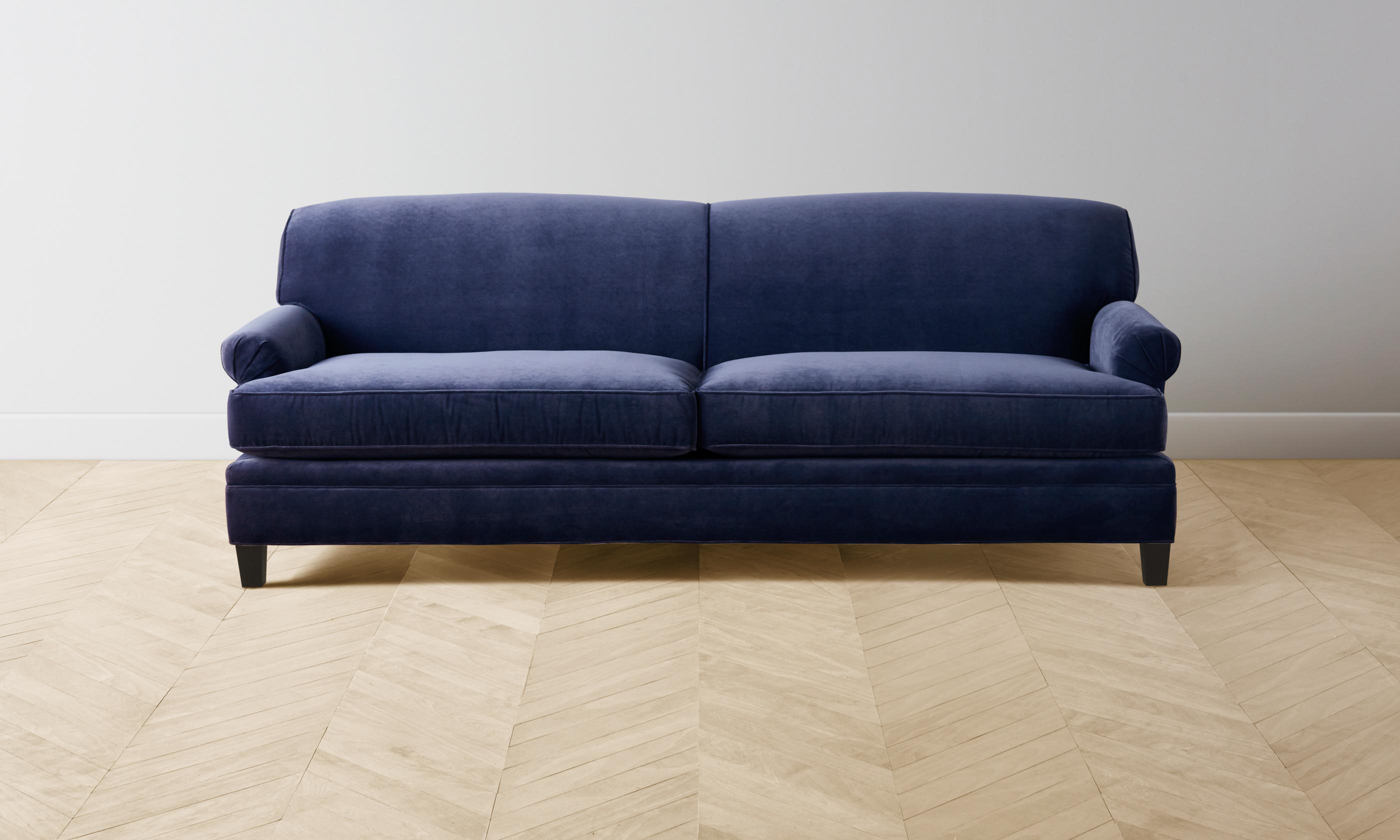 Carmine Sofa - Luxe Performance Velvet in Midnight Blue - Perfect for Living Rooms, Lounges & Modern Home Decor
