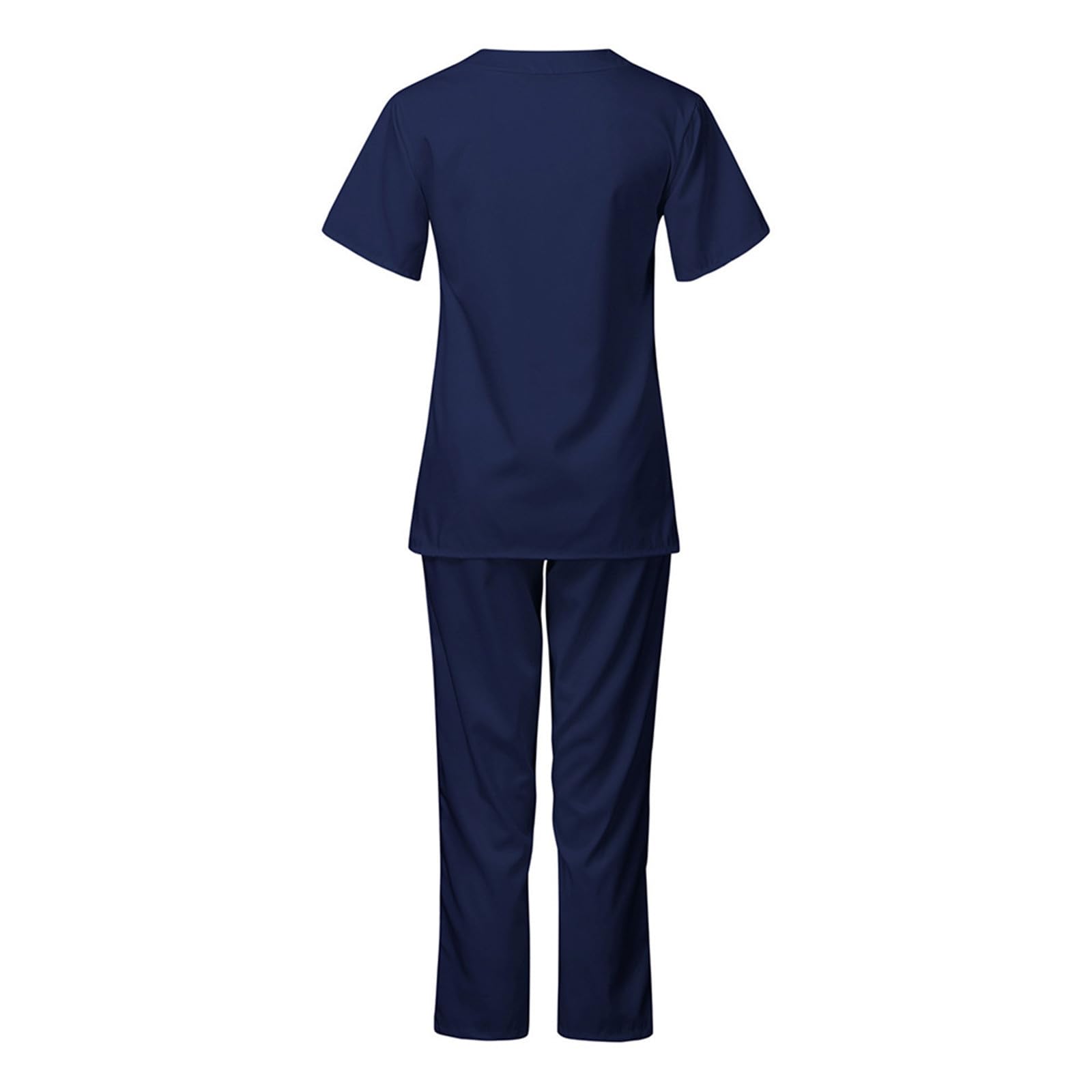 Women's 2-Piece Scrub Sets - V-Neck Tops & Long Pants for Nurses & Summer Wear