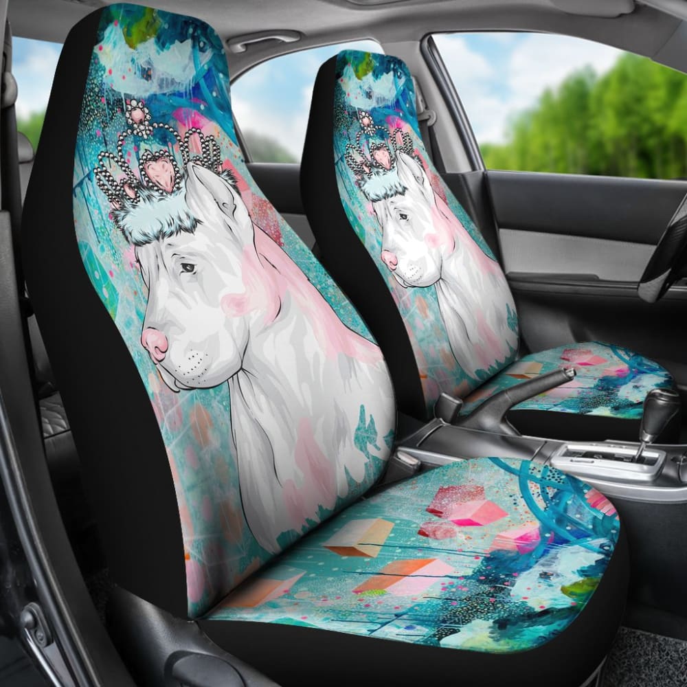 Royal Crown Pitbull Car Seat Covers for Trucks & SUVs - Premium Pet Protection for Pitbull Lovers - Perfect Gift for Dog Owners - Waterproof & Scratch-Resistant for Daily Use & Road Trips