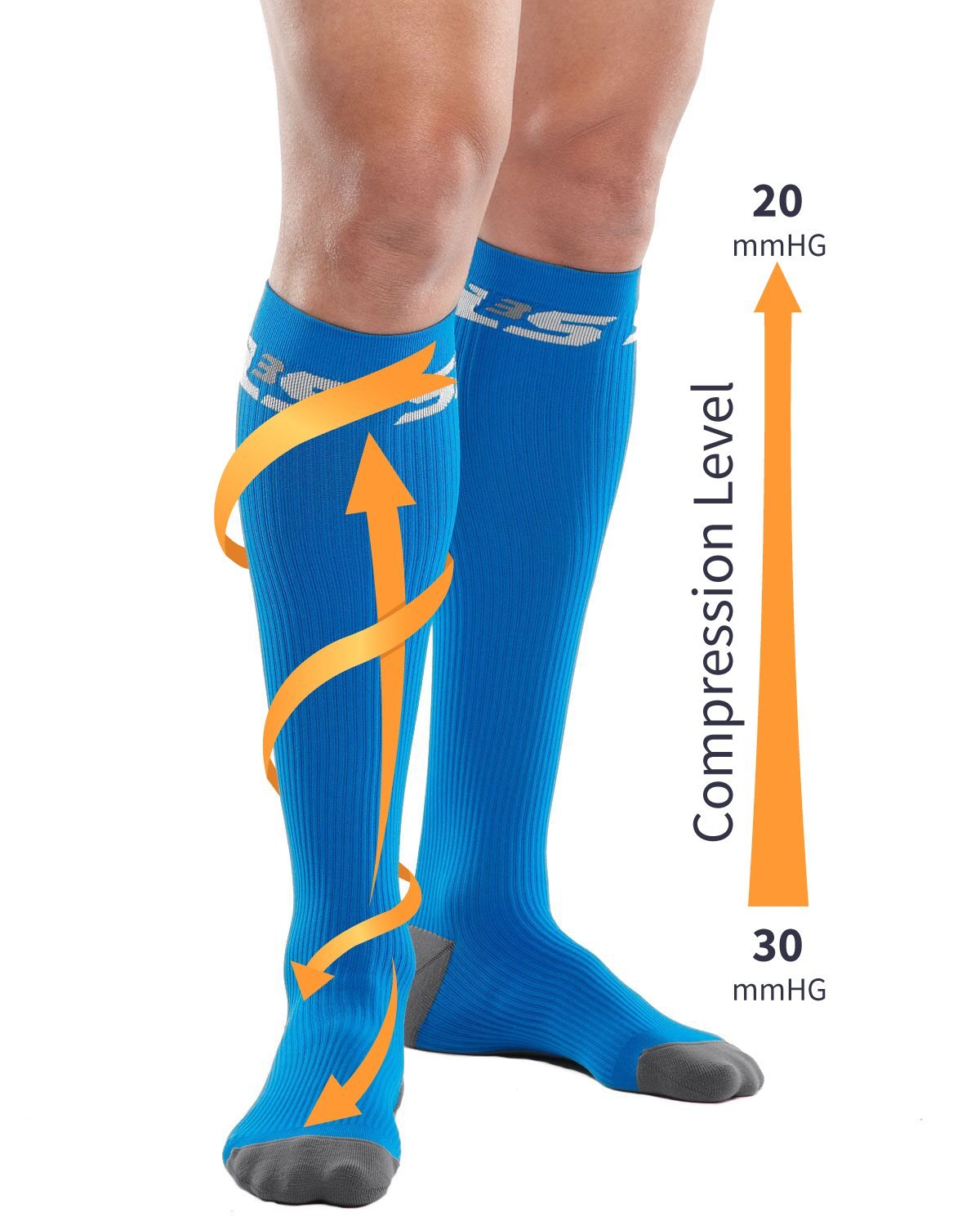 Best Sports Compression Socks for Women & Men - 20-30 mmHg Knee High Athletic Socks for Running, Travel & Recovery - Ideal for Nurses, Athletes & Long Flights