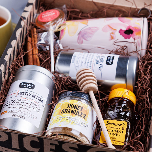 Premium White Tea & Honey Gift Set - Organic & Deluxe Tea Collection - Perfect for Holidays, Birthdays & Corporate Gifts