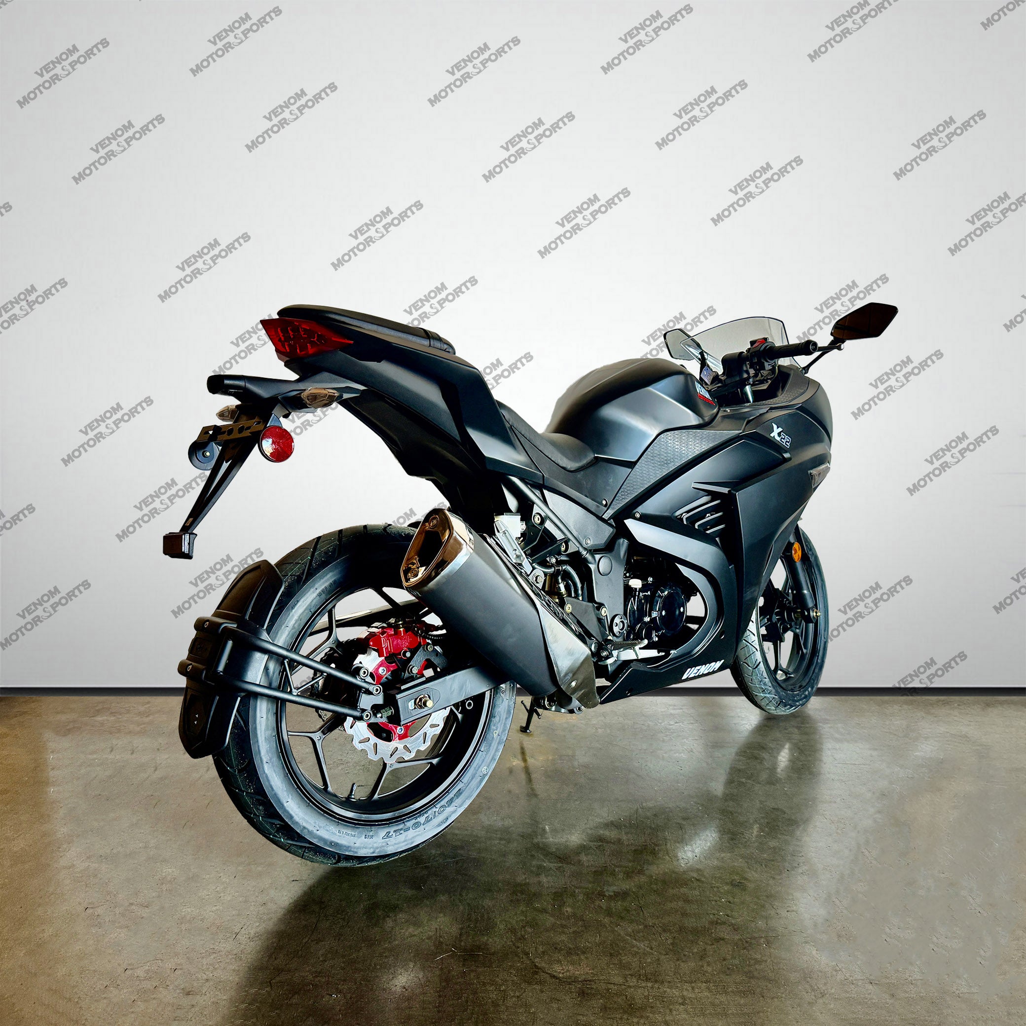 Venom X22 125cc 4-Speed Motorcycle - Sporty Ninja Style for Commuting & Adventure Riding